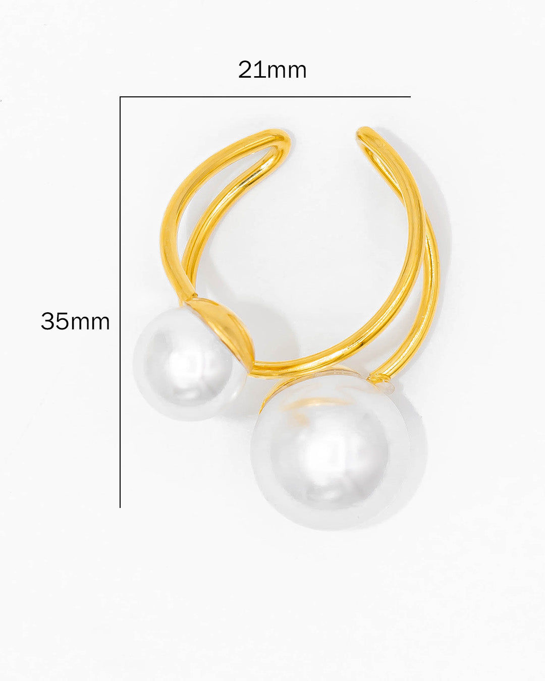 Anillo perlas chunky