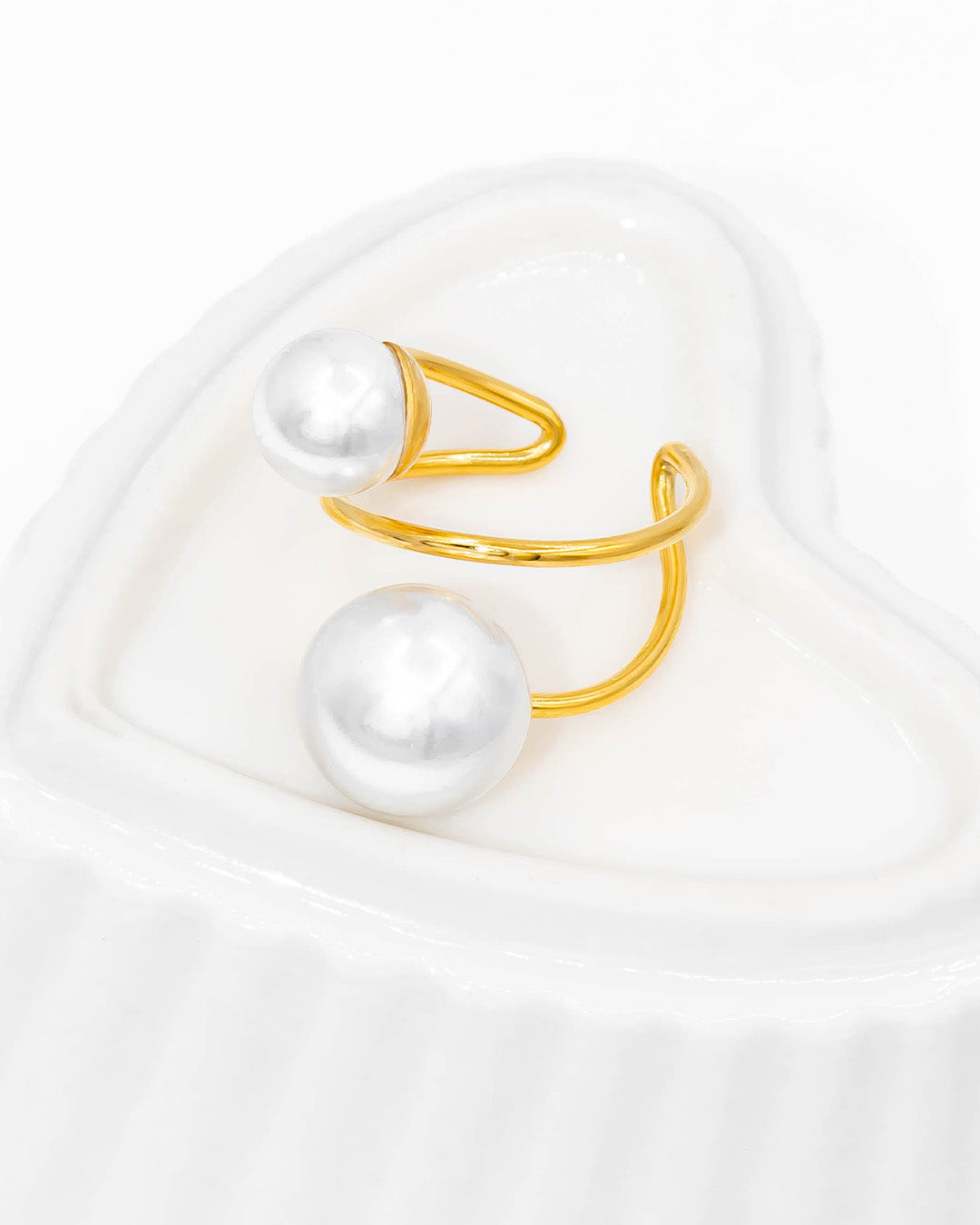 Anillo perlas chunky