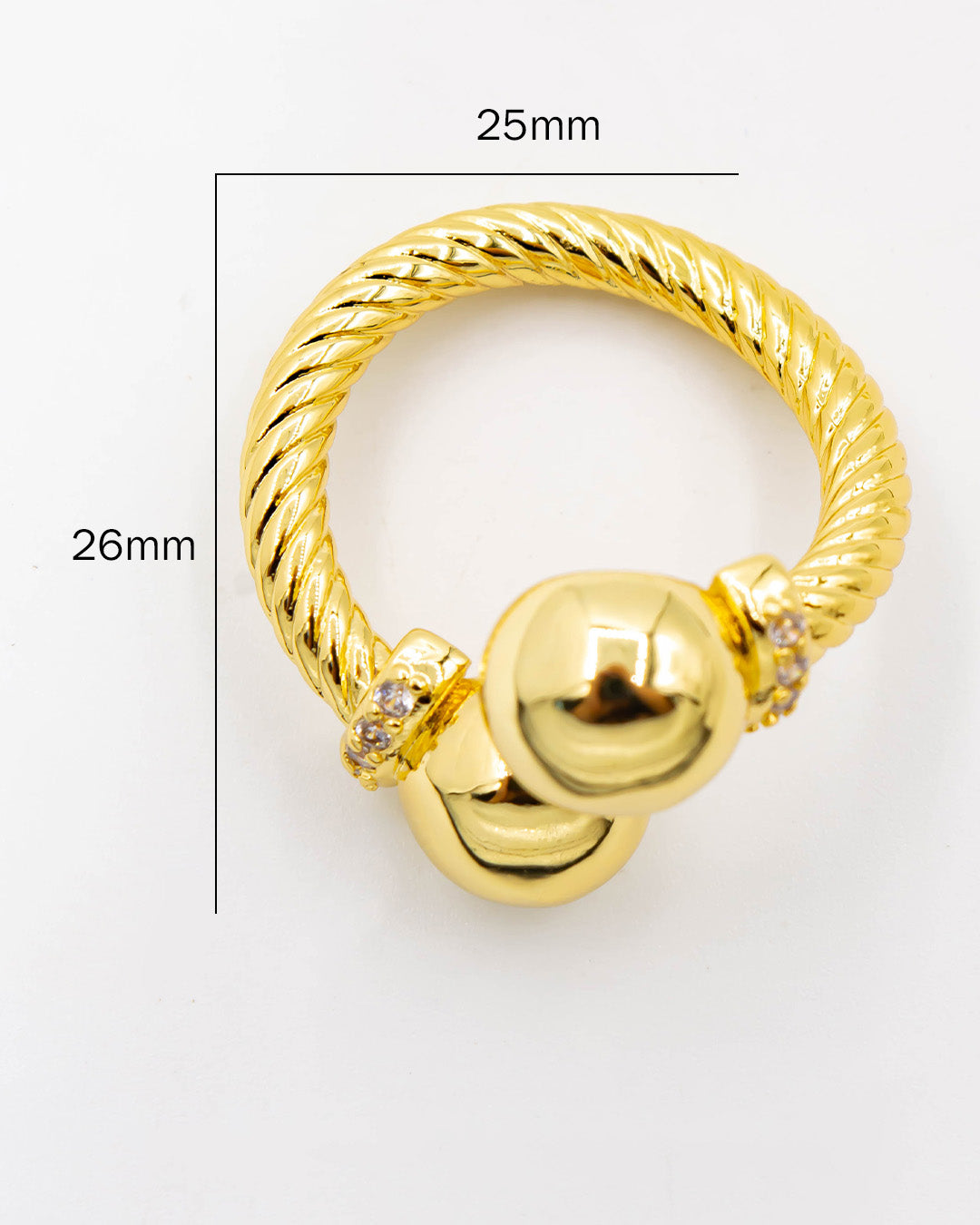 Anillo entorchado balines