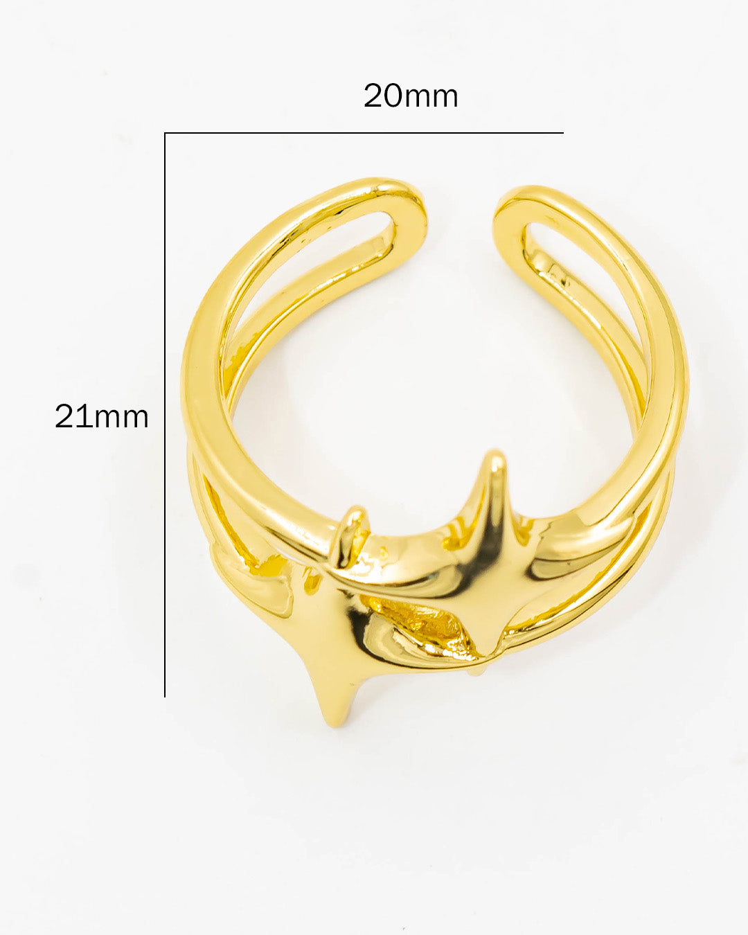 Anillo estrella doble