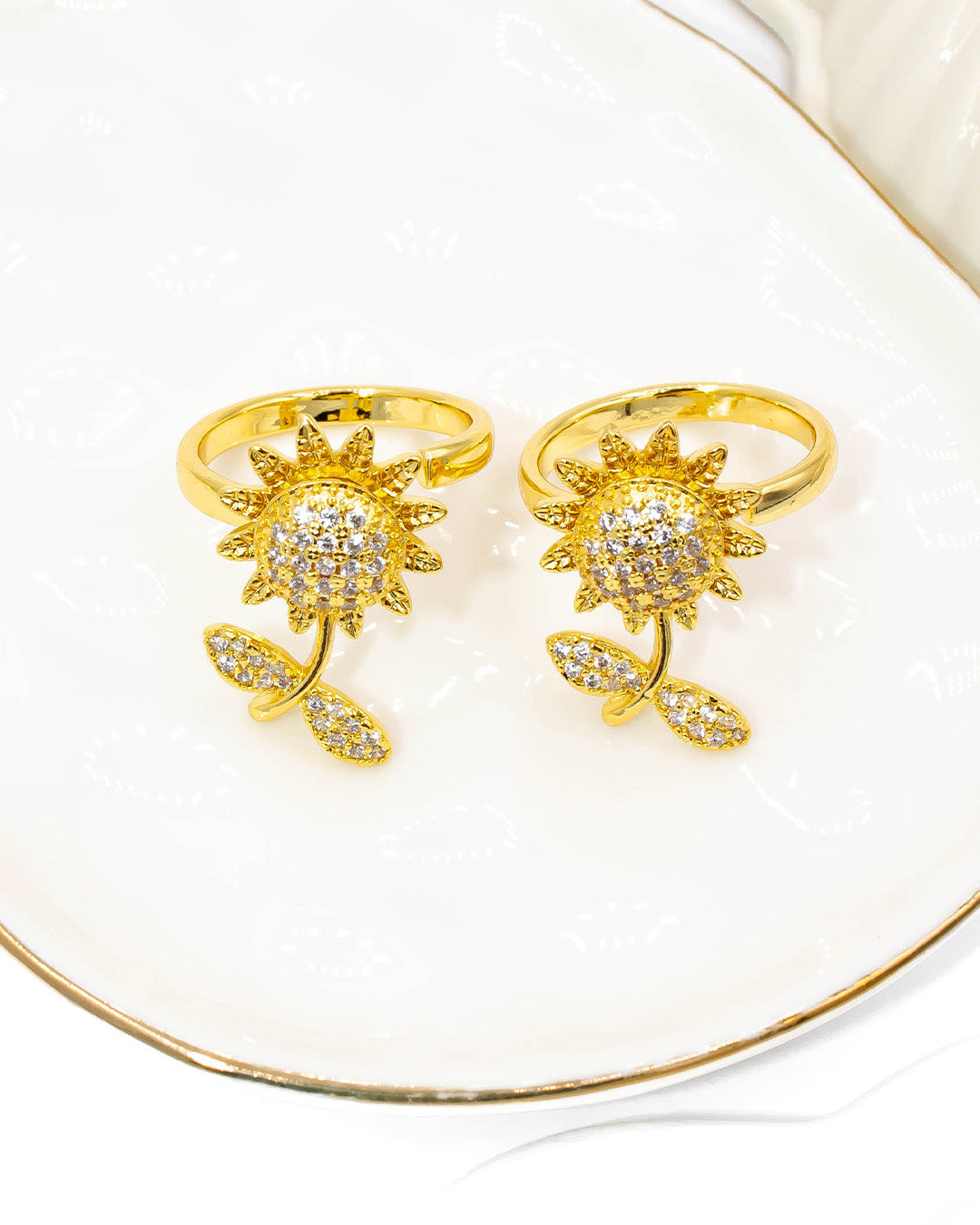 Anillo giratorio girasol