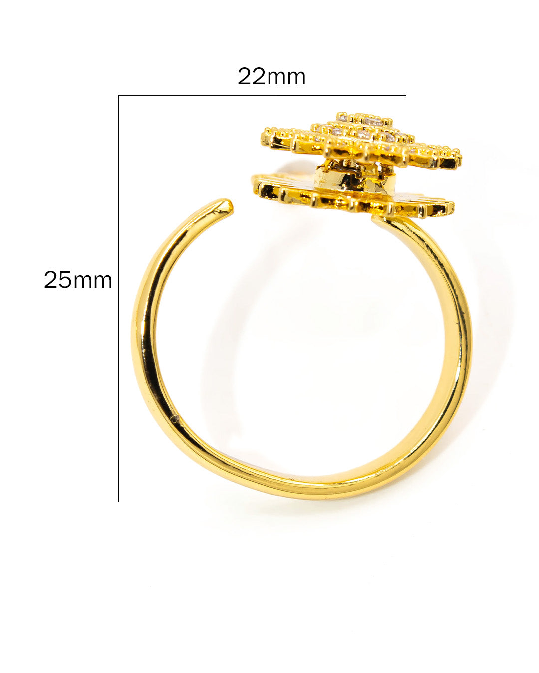 Anillo giratorio flor