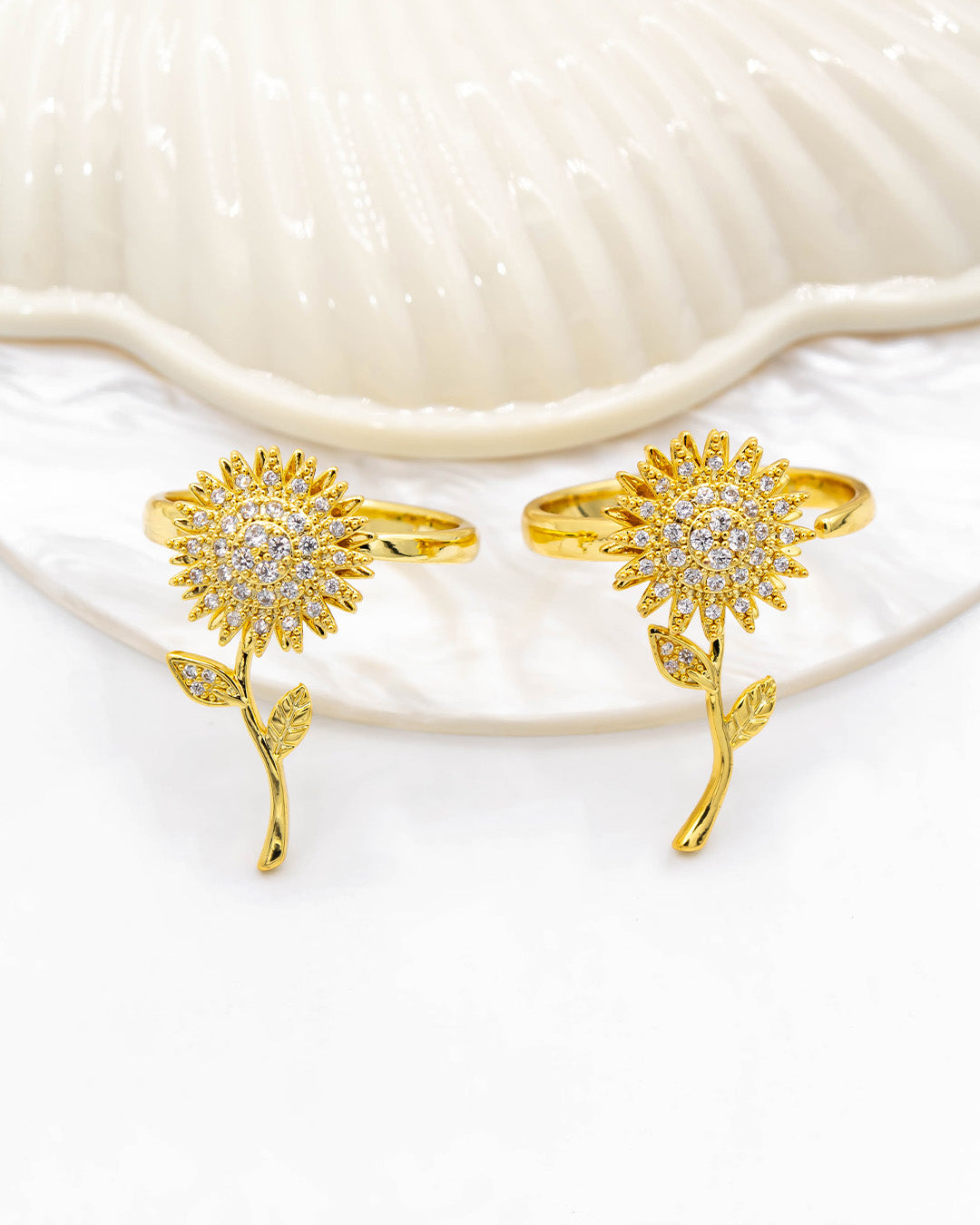 Anillo giratorio flor