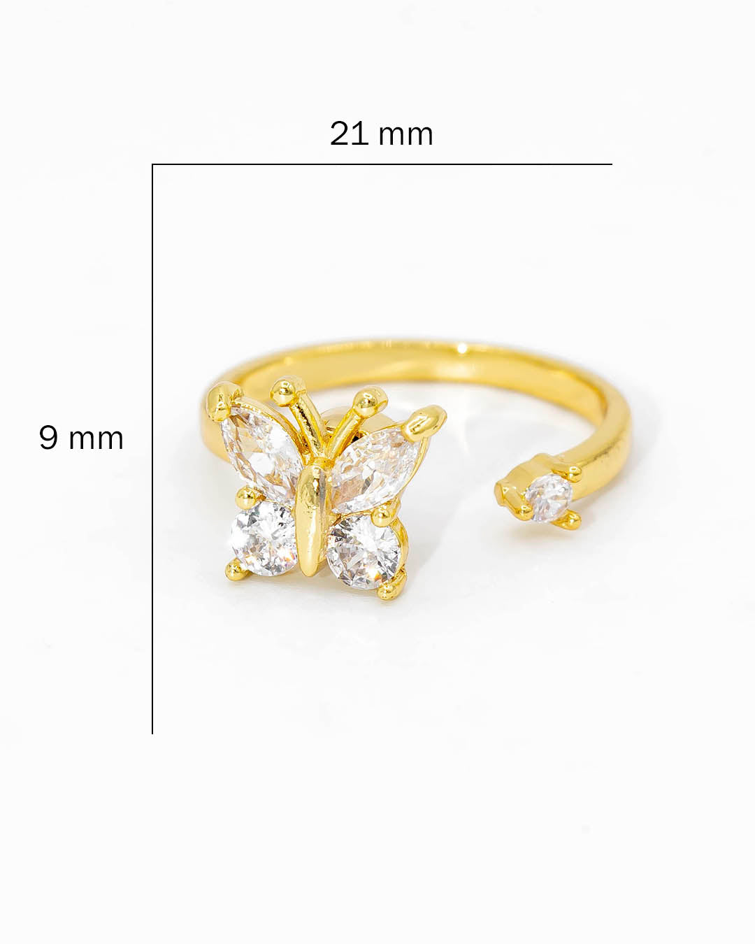Anillo giratorio mariposa