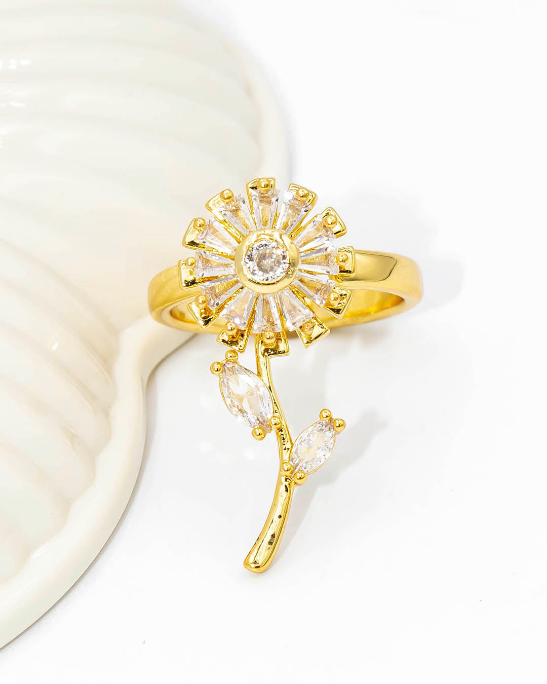 Anillo giratorio girasol