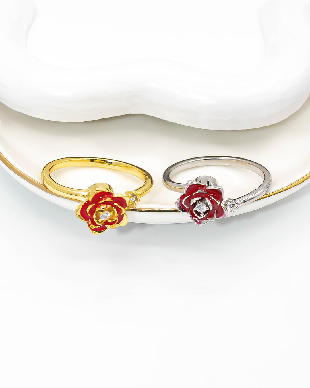 Anillo giratorio rosa