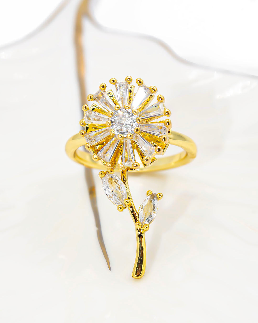 Anillo giratorio flor