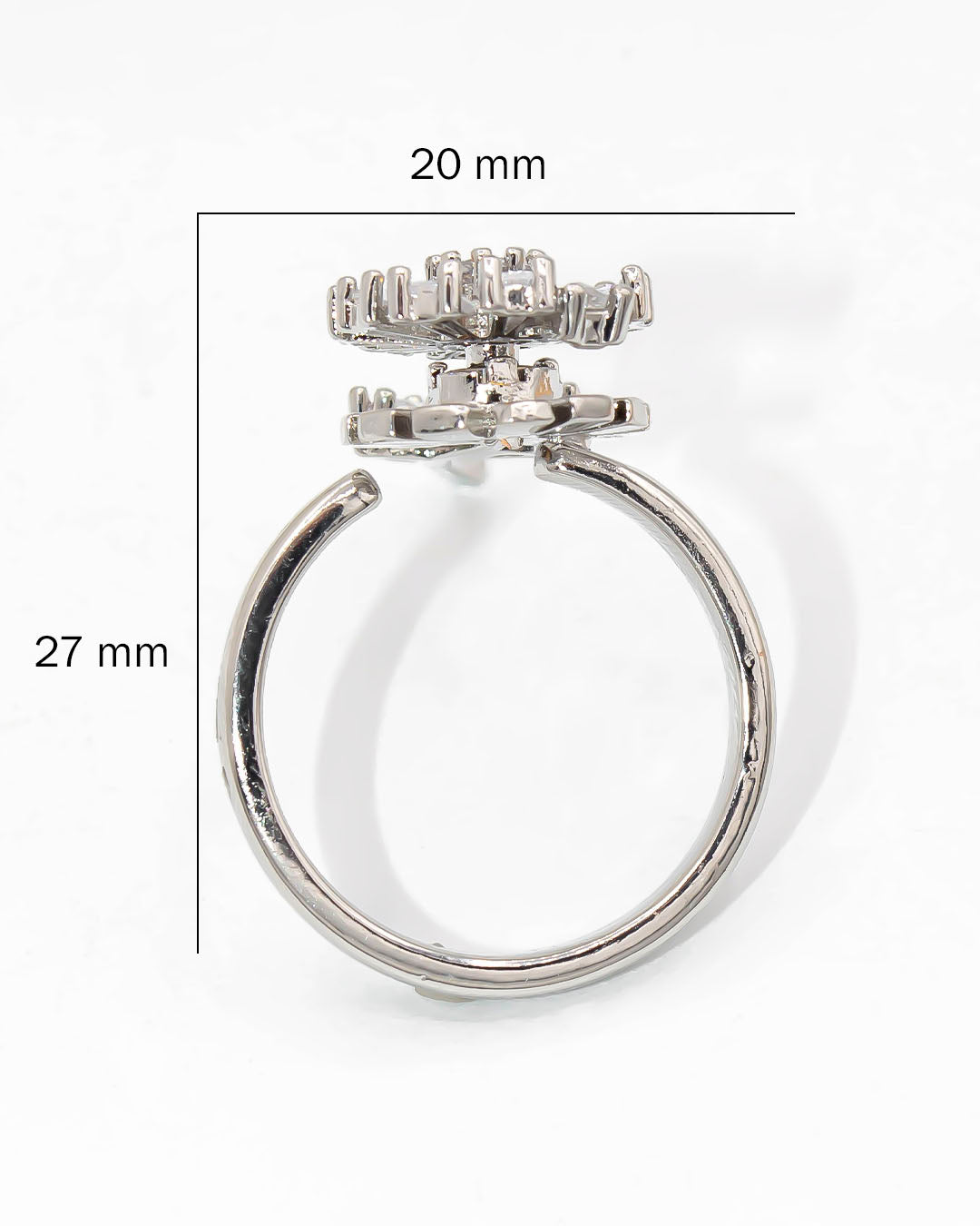 Anillo giratorio flor