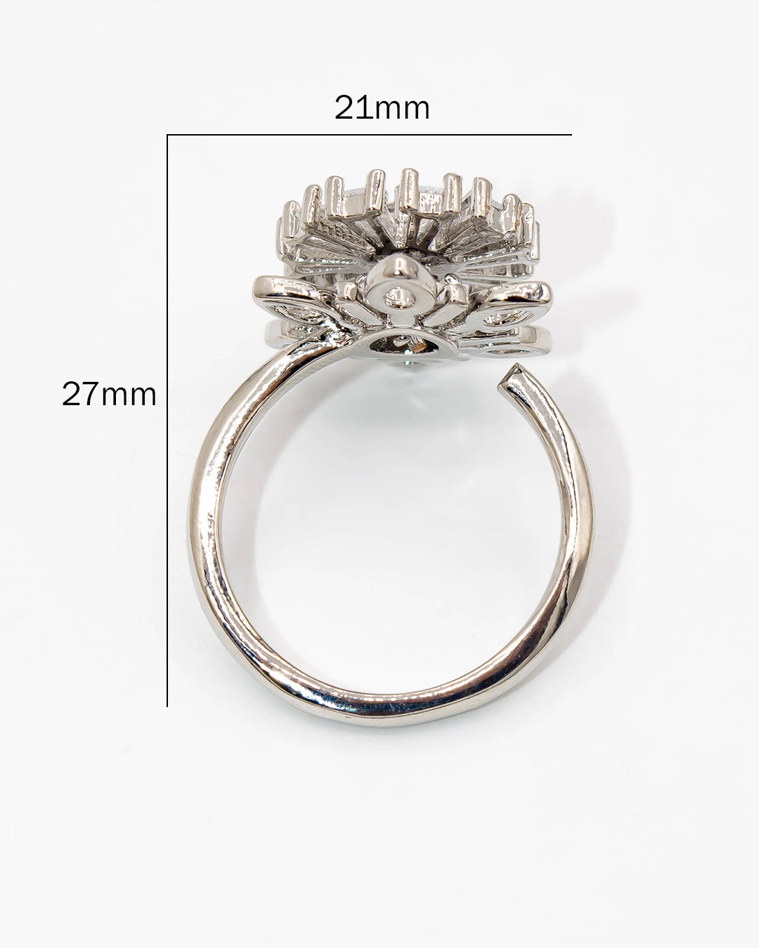 Anillo giratorio flor