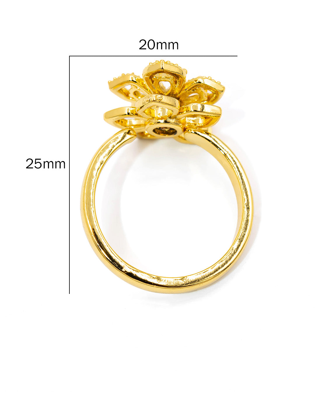 Anillo giratorio flor