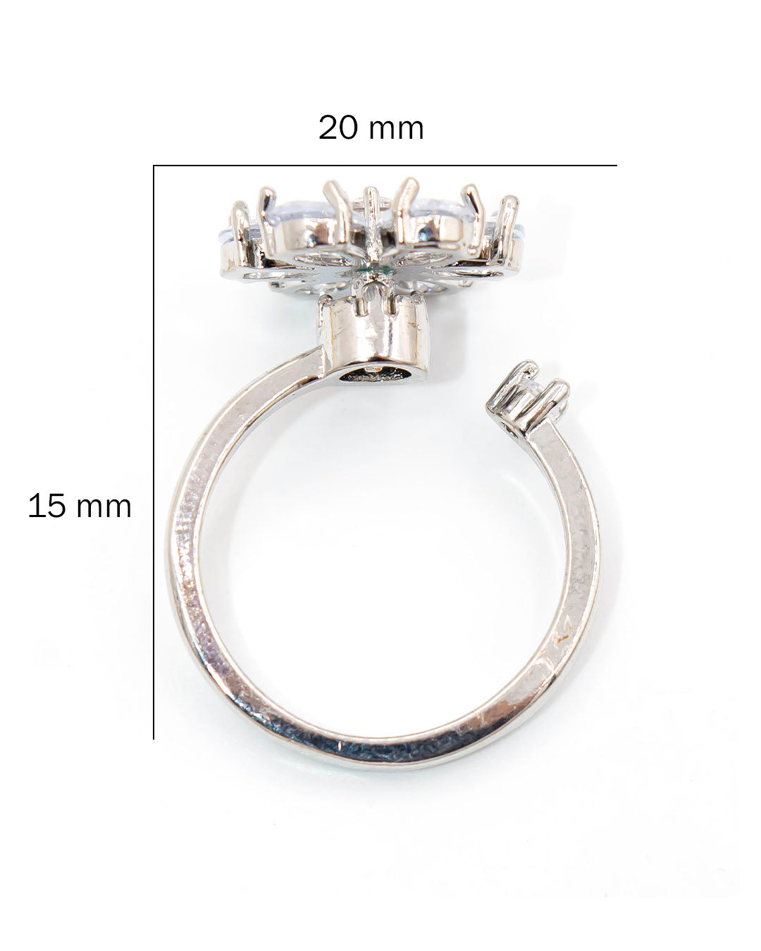 Anillo giratorio flor