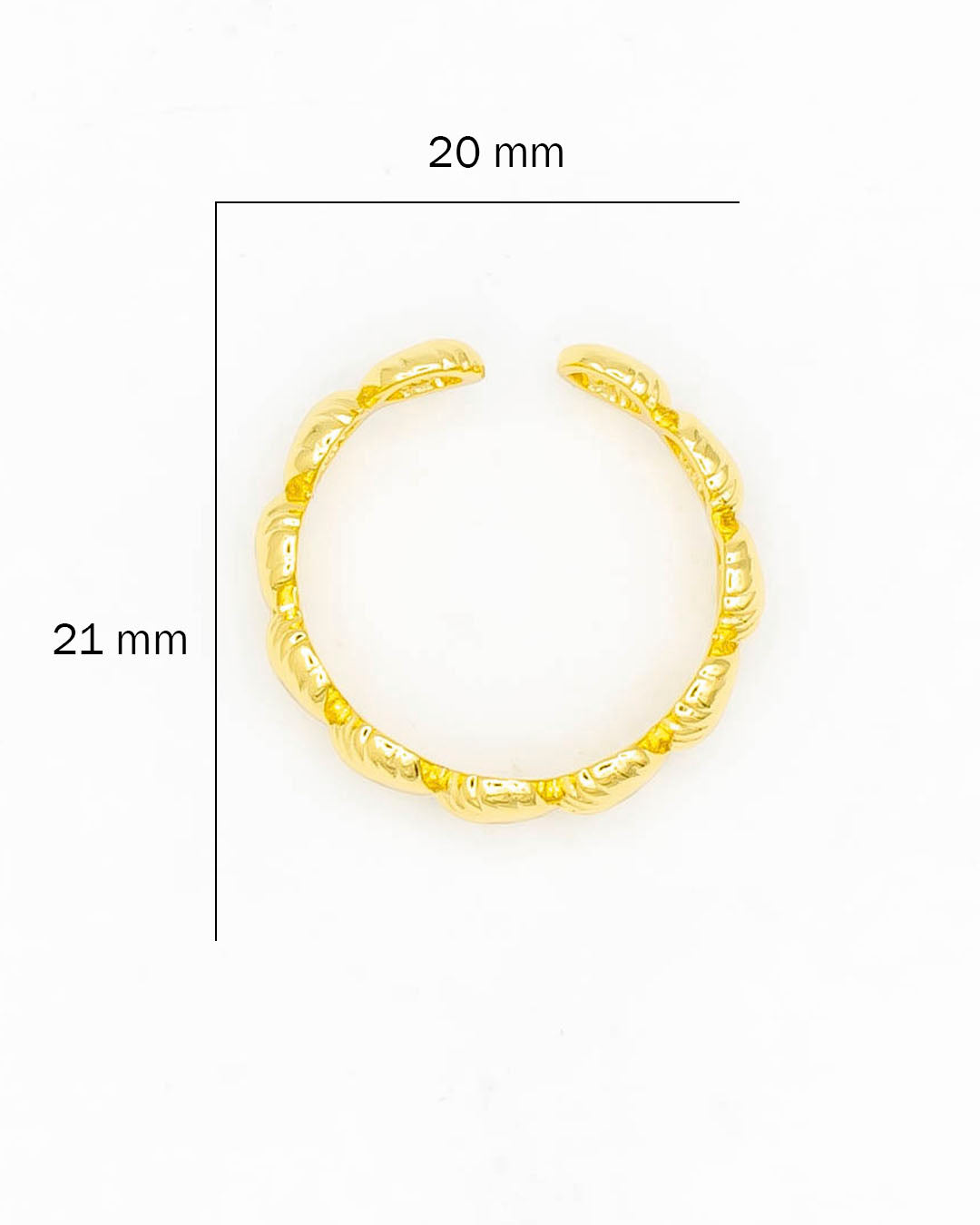 Anillo conchas de mar