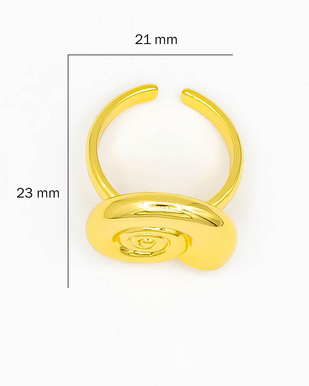 Anillo caracol de mar