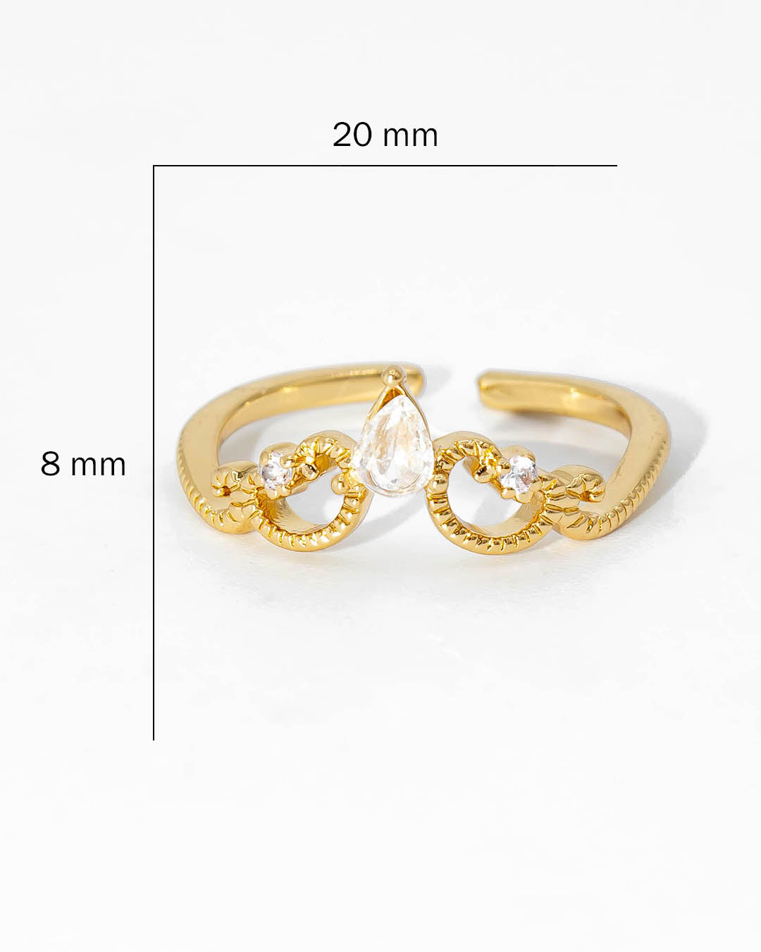 Anillo piedra ovalada