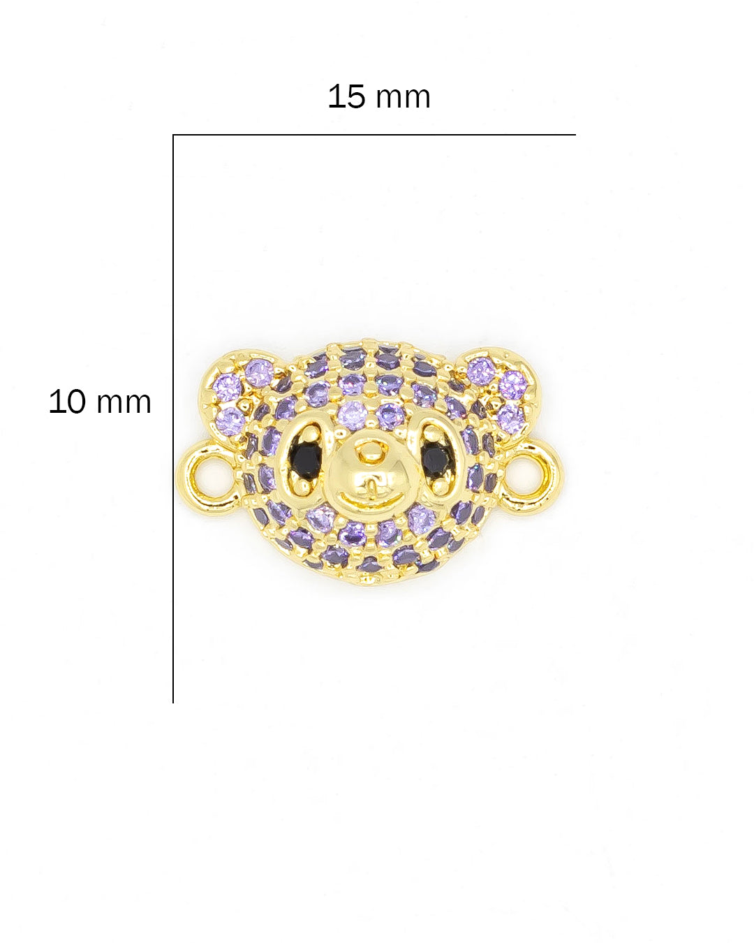 Dije cabeza de oso pulsera