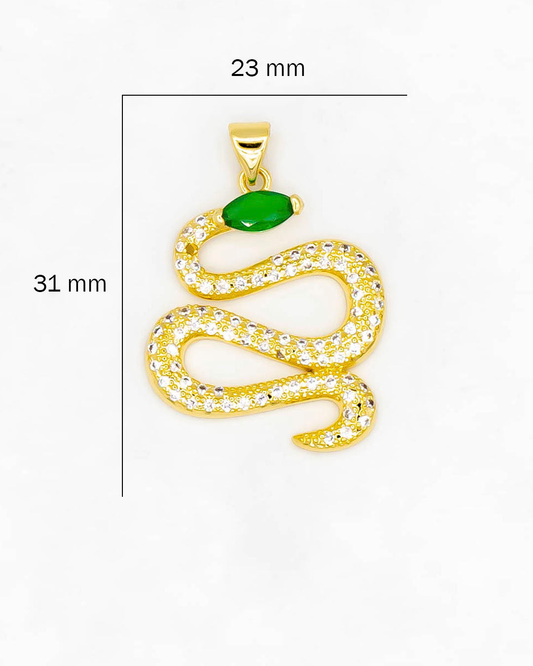 Dije serpiente verde