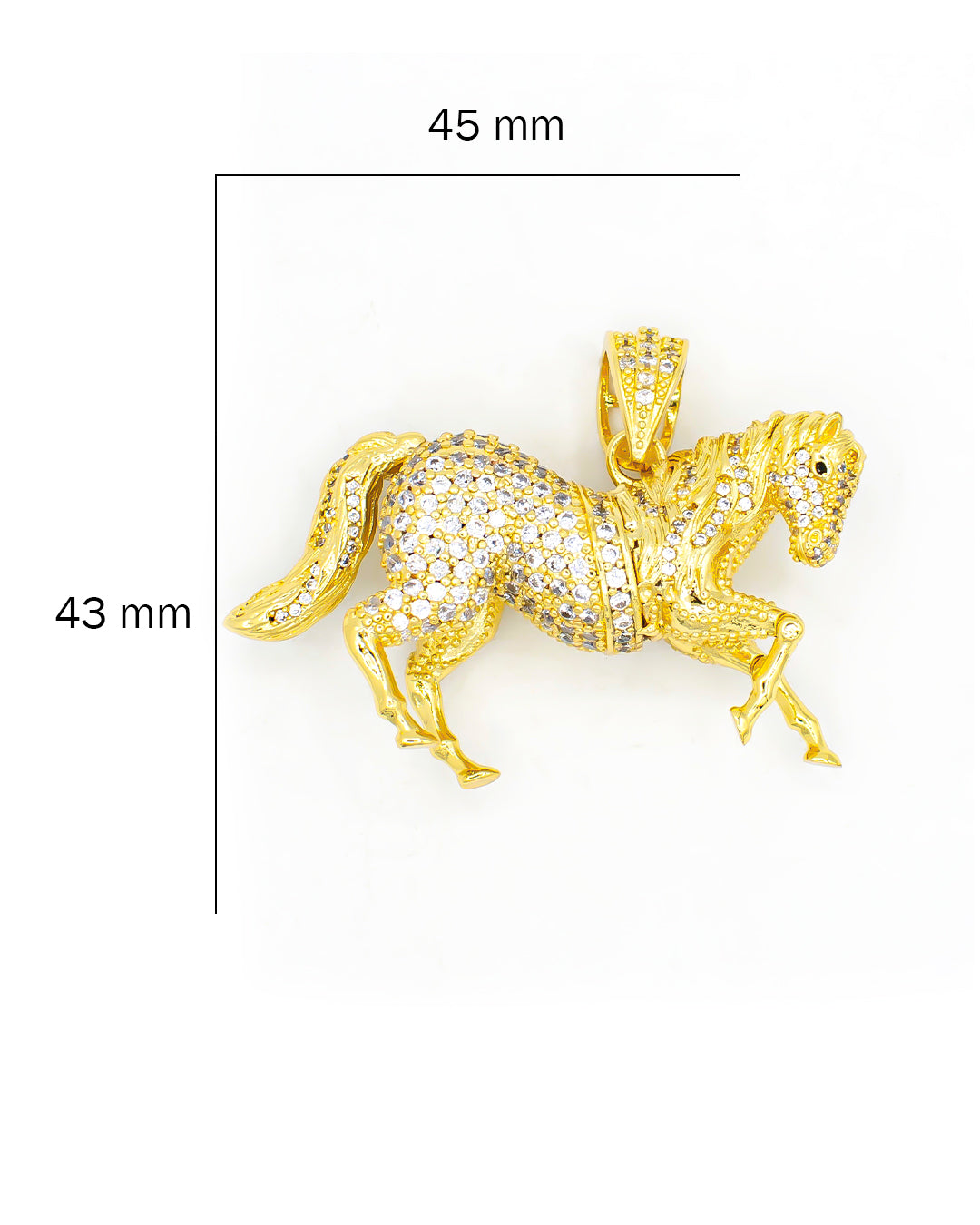 Dije caballo articulado