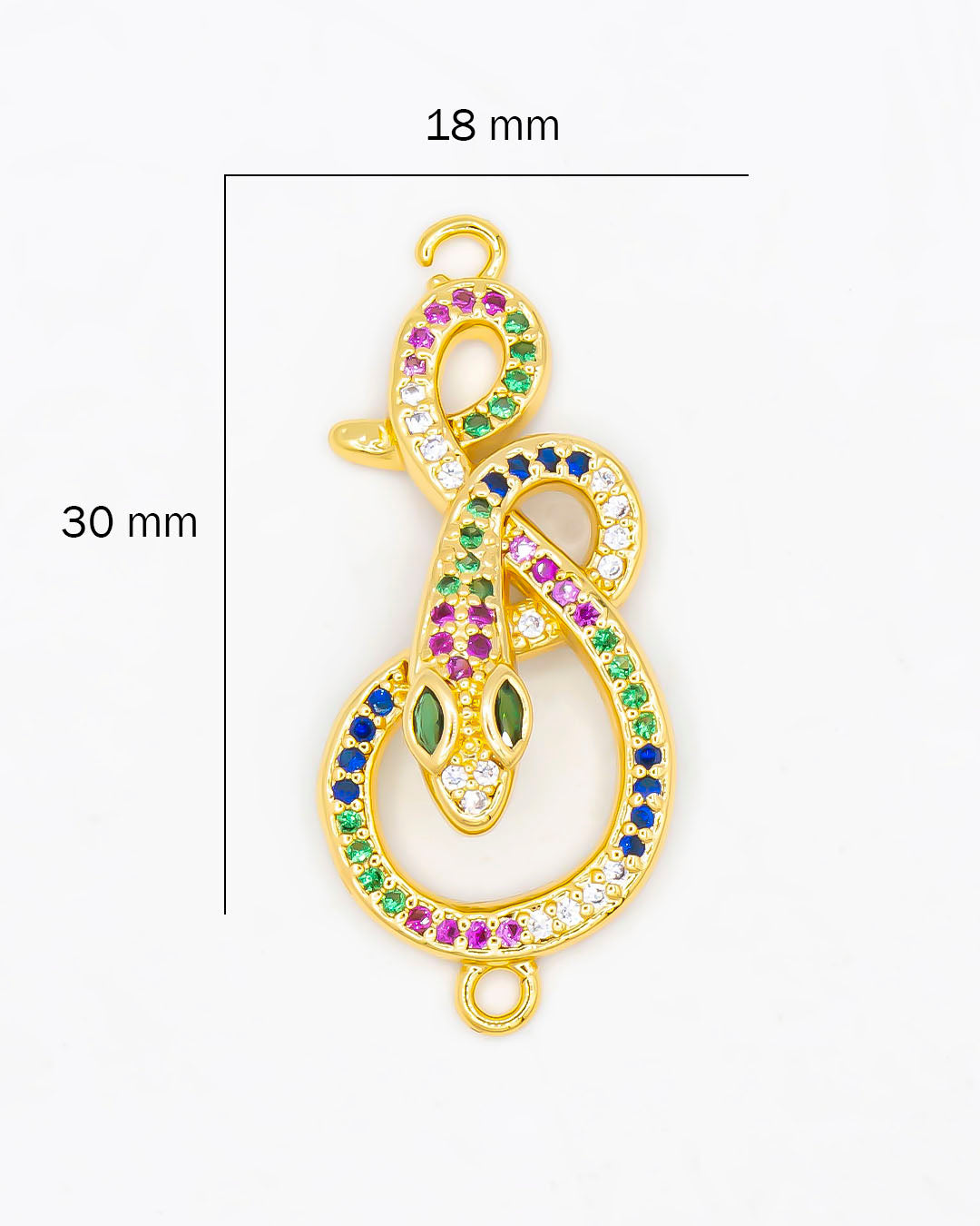 Dije de pulsera serpiente tuty