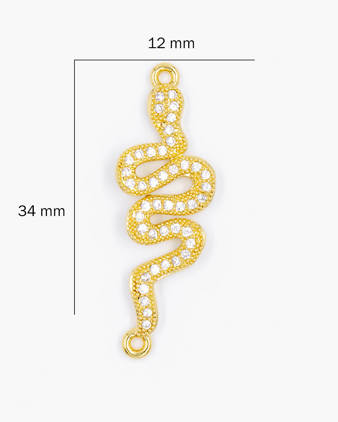 Dije de pulsera serpiente