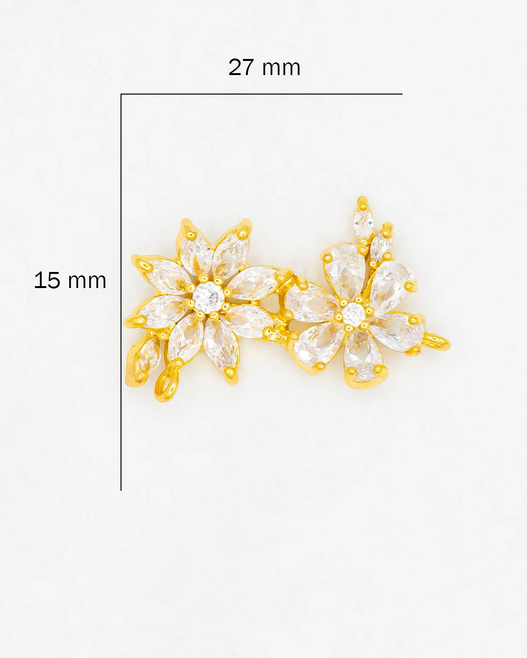 Dije flores para pulsera