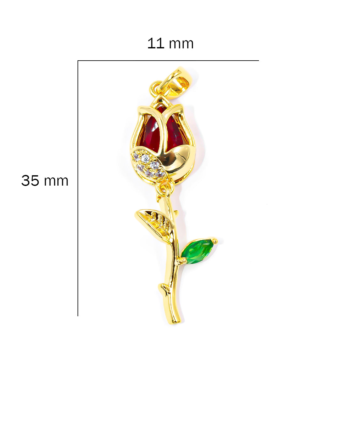 Dije tulipán movible