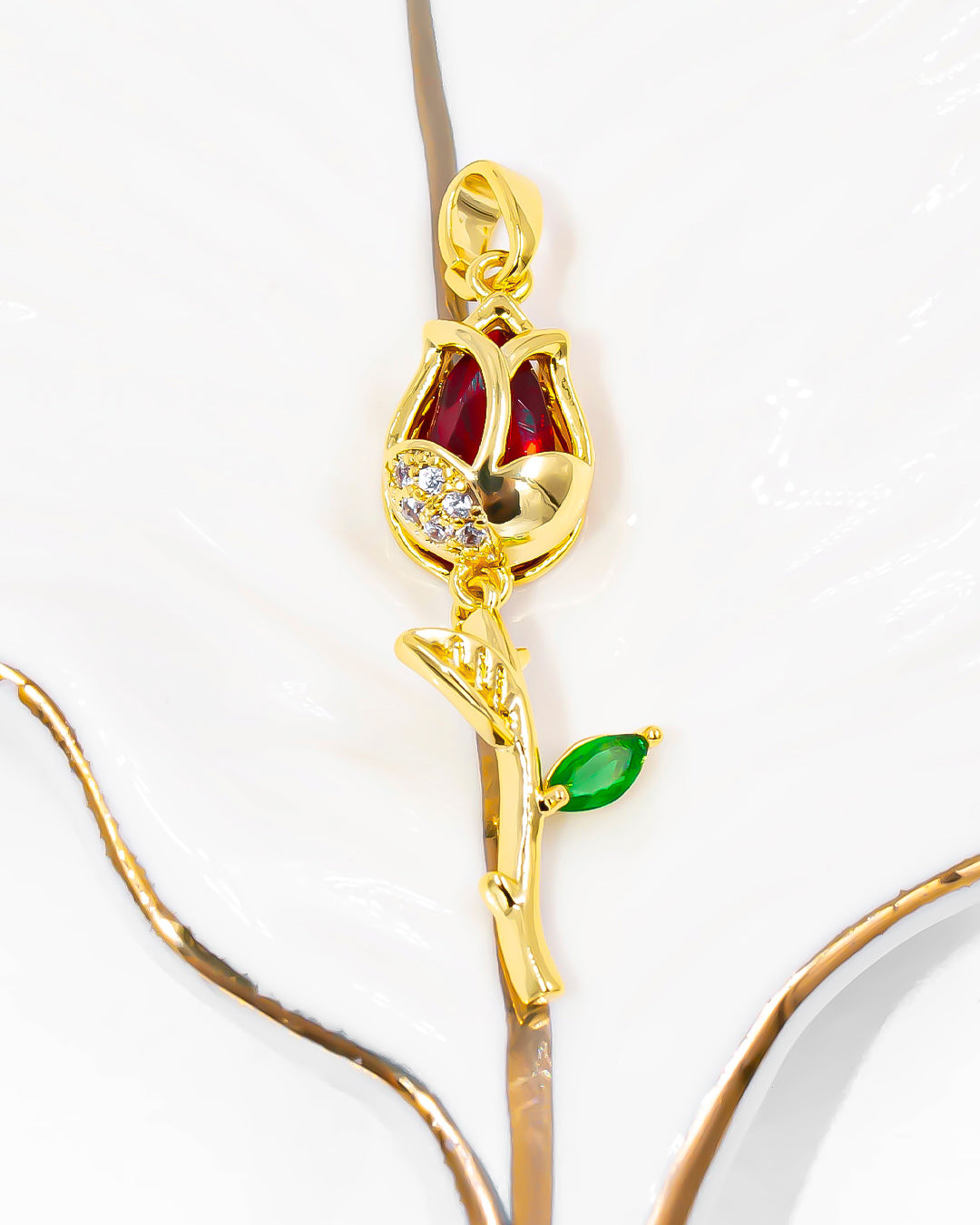 Dije tulipán movible