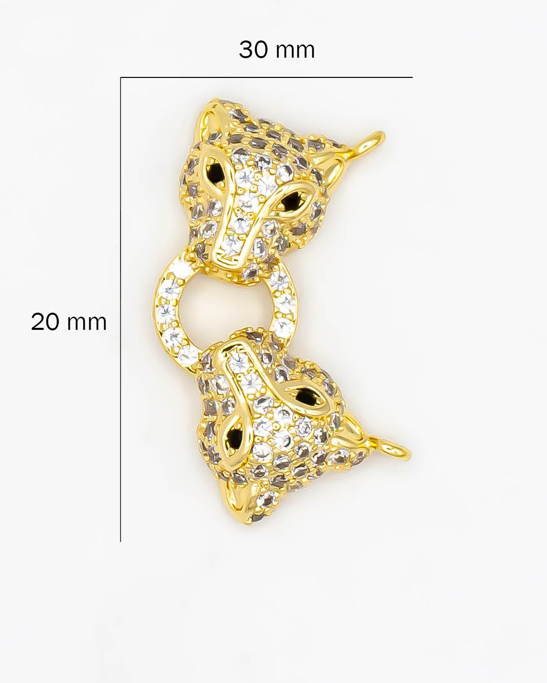 Dije pantera doble pulsera