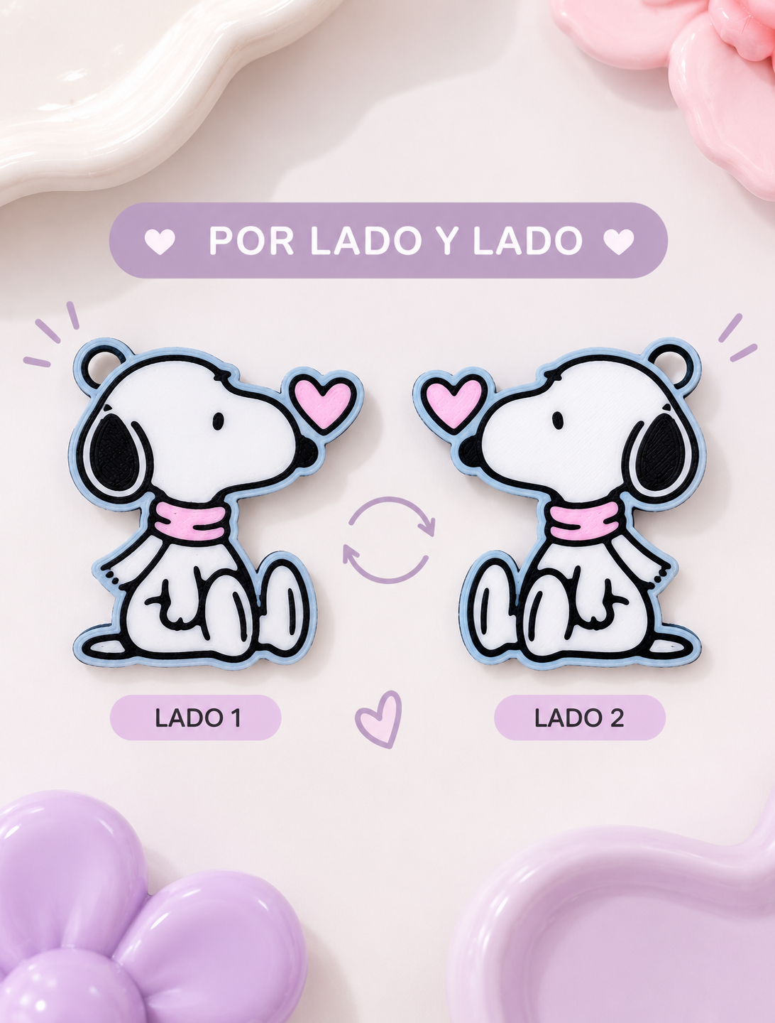 Dije Snoopy corazon