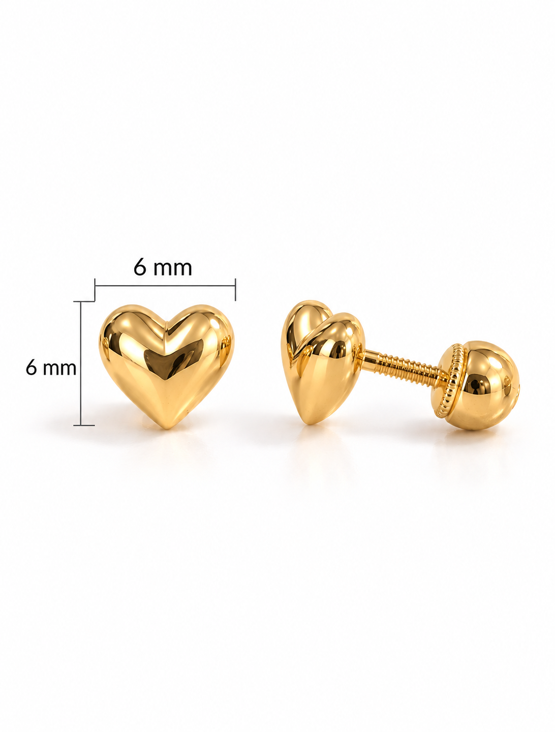 Oro laminado topo corazón liso