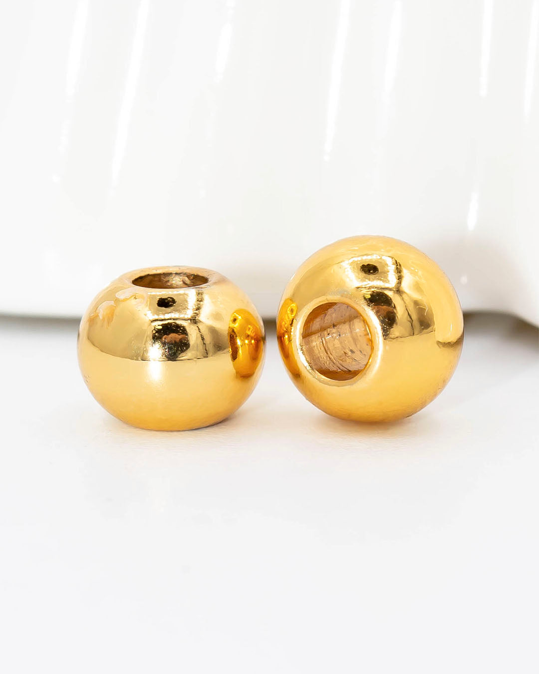 Balin liso dorado 8mm