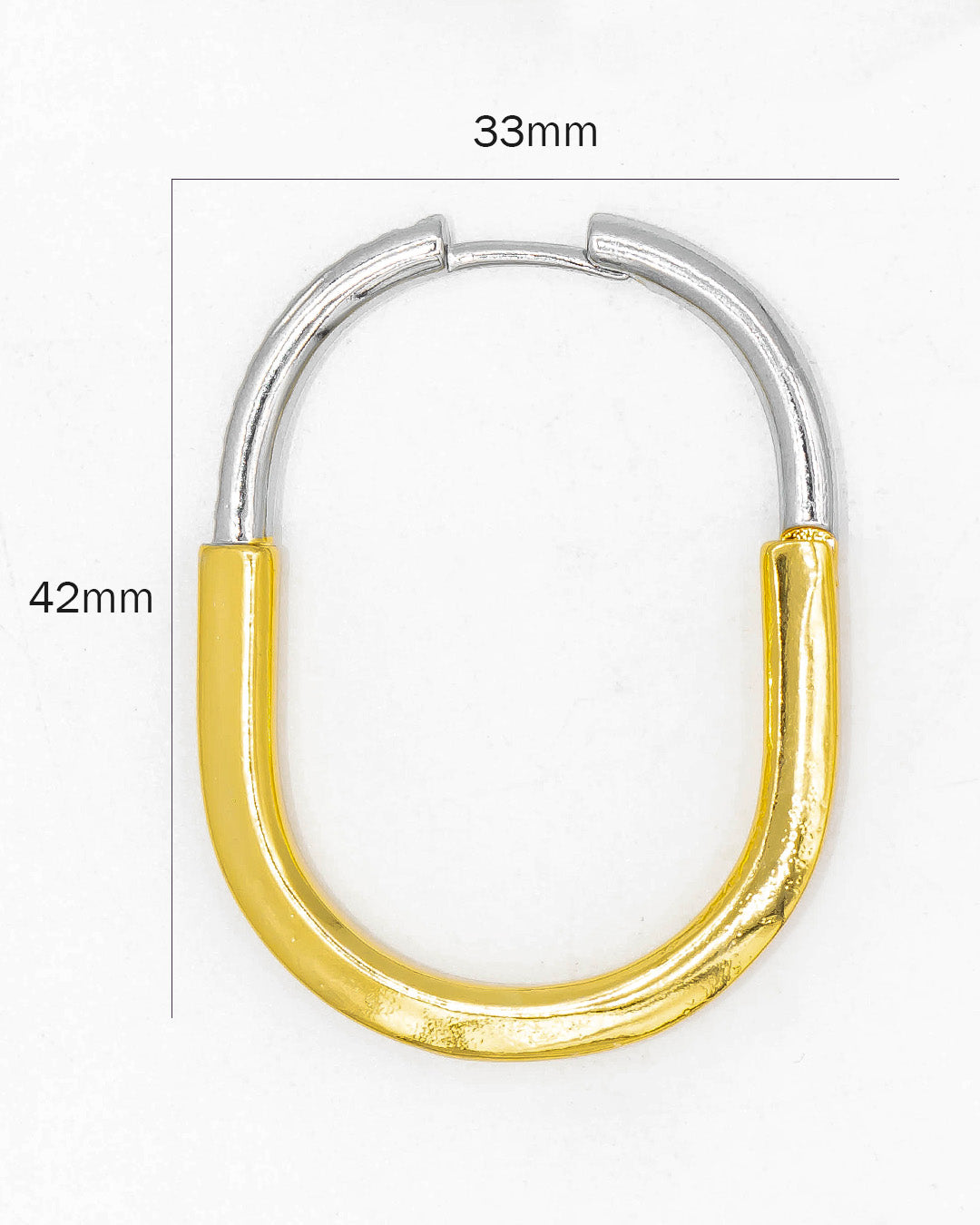Candonga circones dorada con plateada