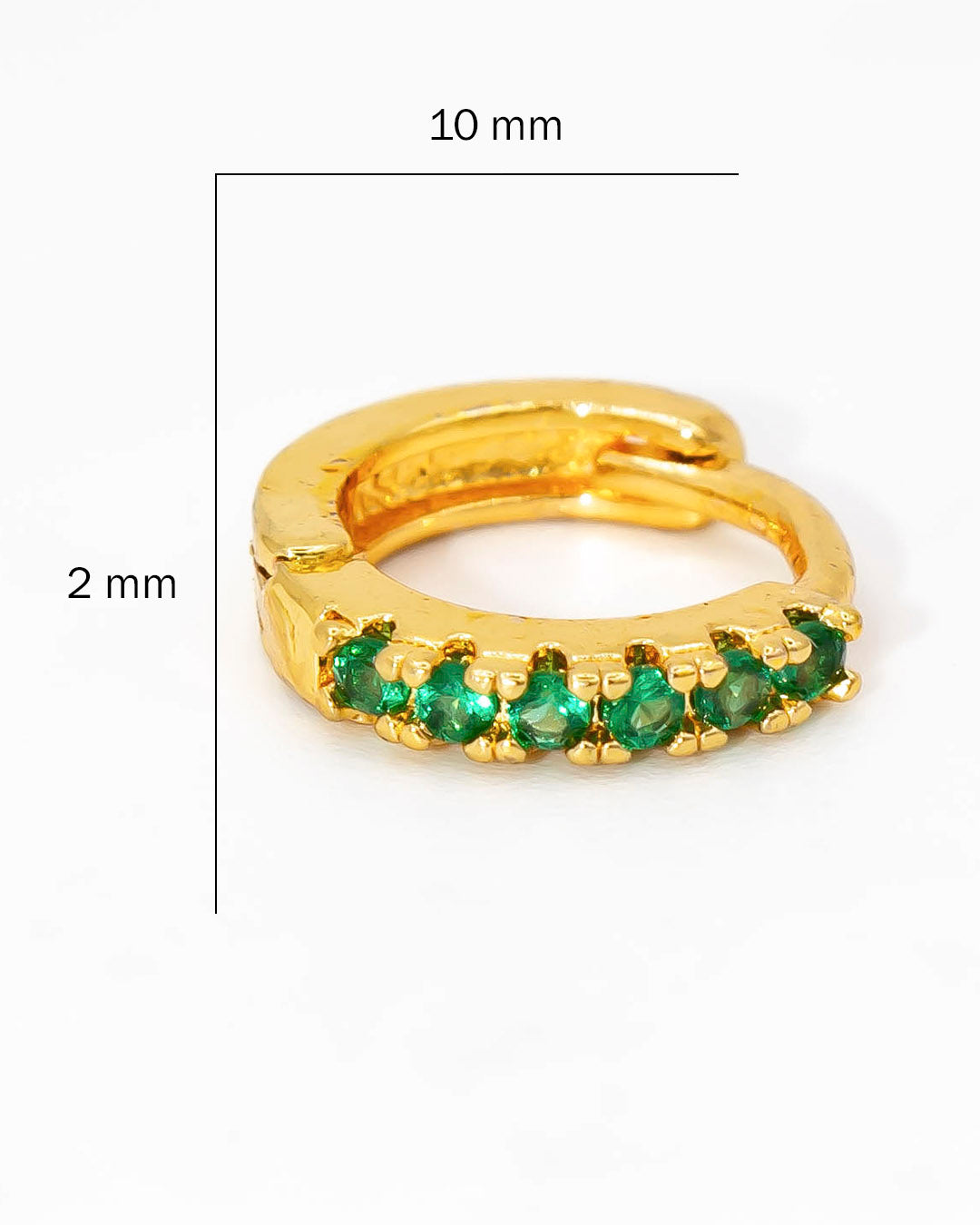 Candonga pequeña piedra verde