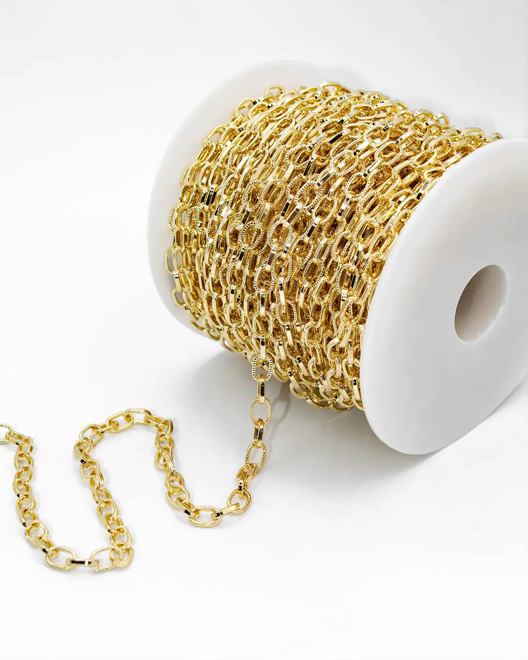 Cadena eslabón rayada por metro