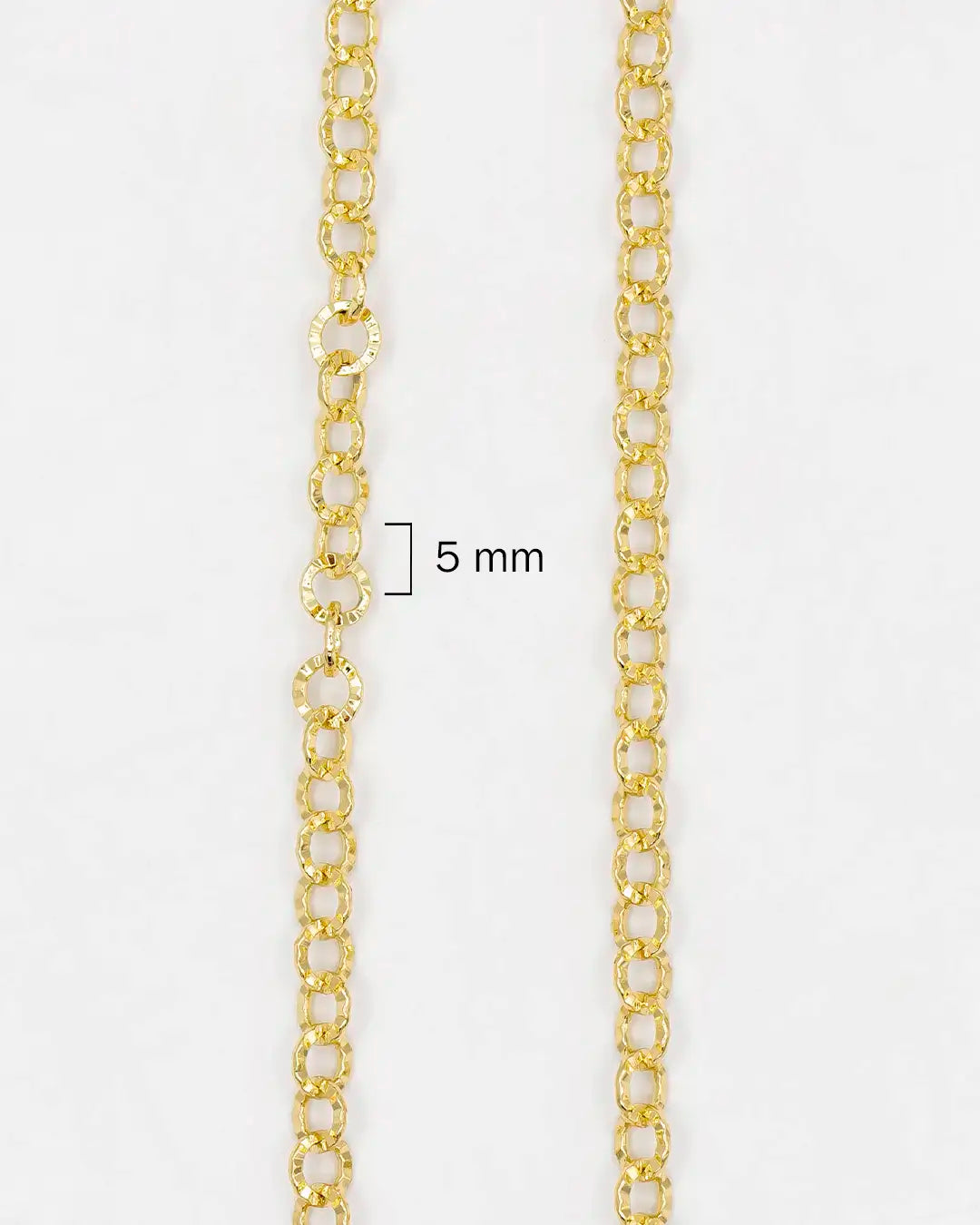 Cadena eslabón diamantado por metro