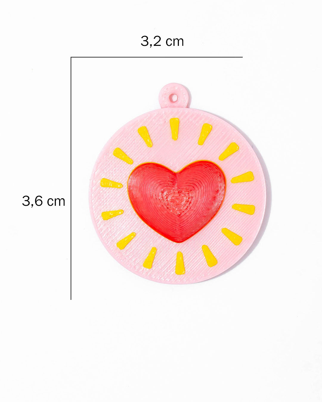 Dije circulo corazón