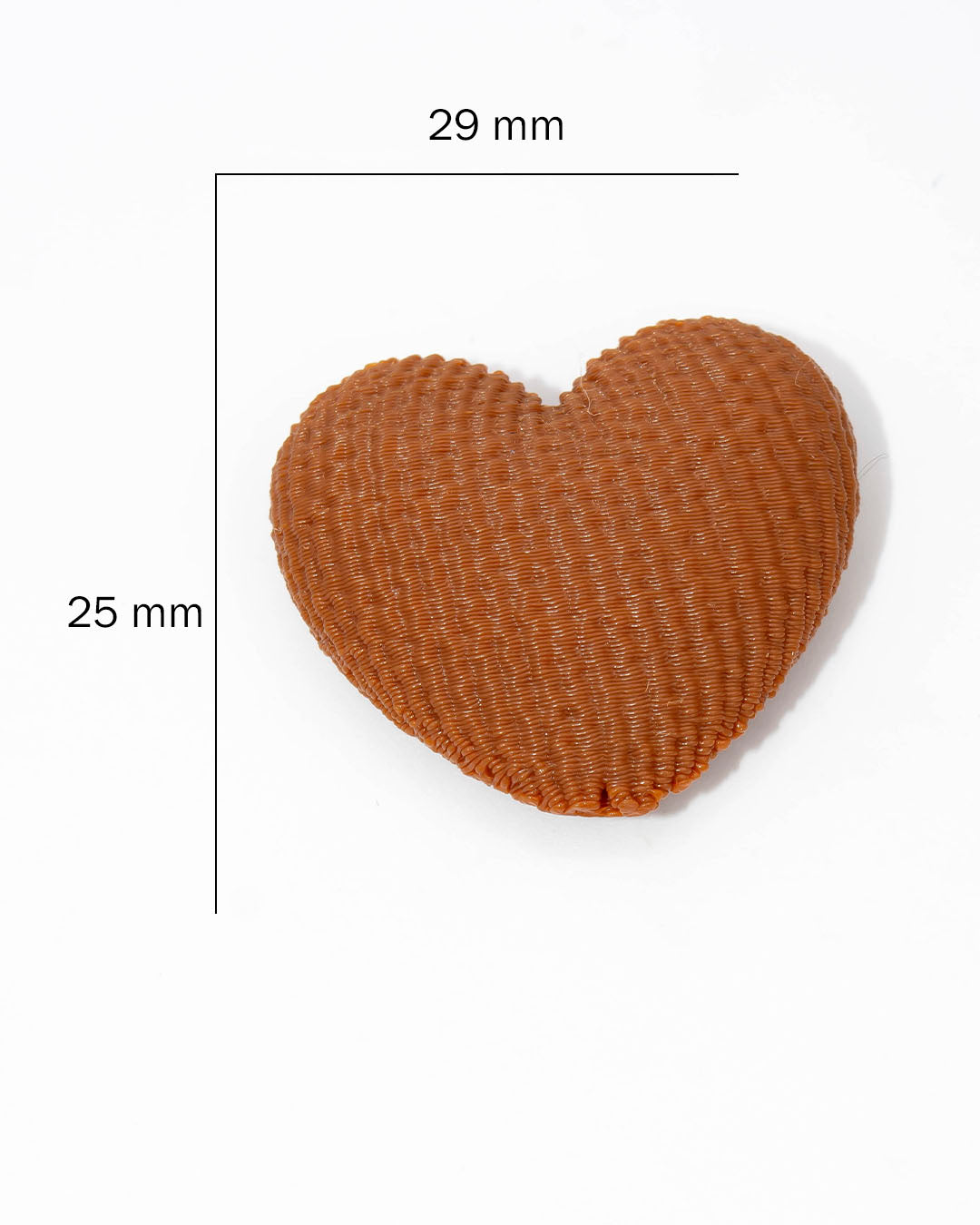 Dije corazón pasador vertical