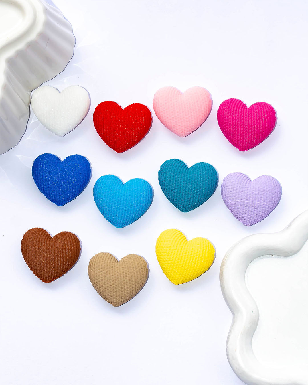 Dije corazón pasador horizontal