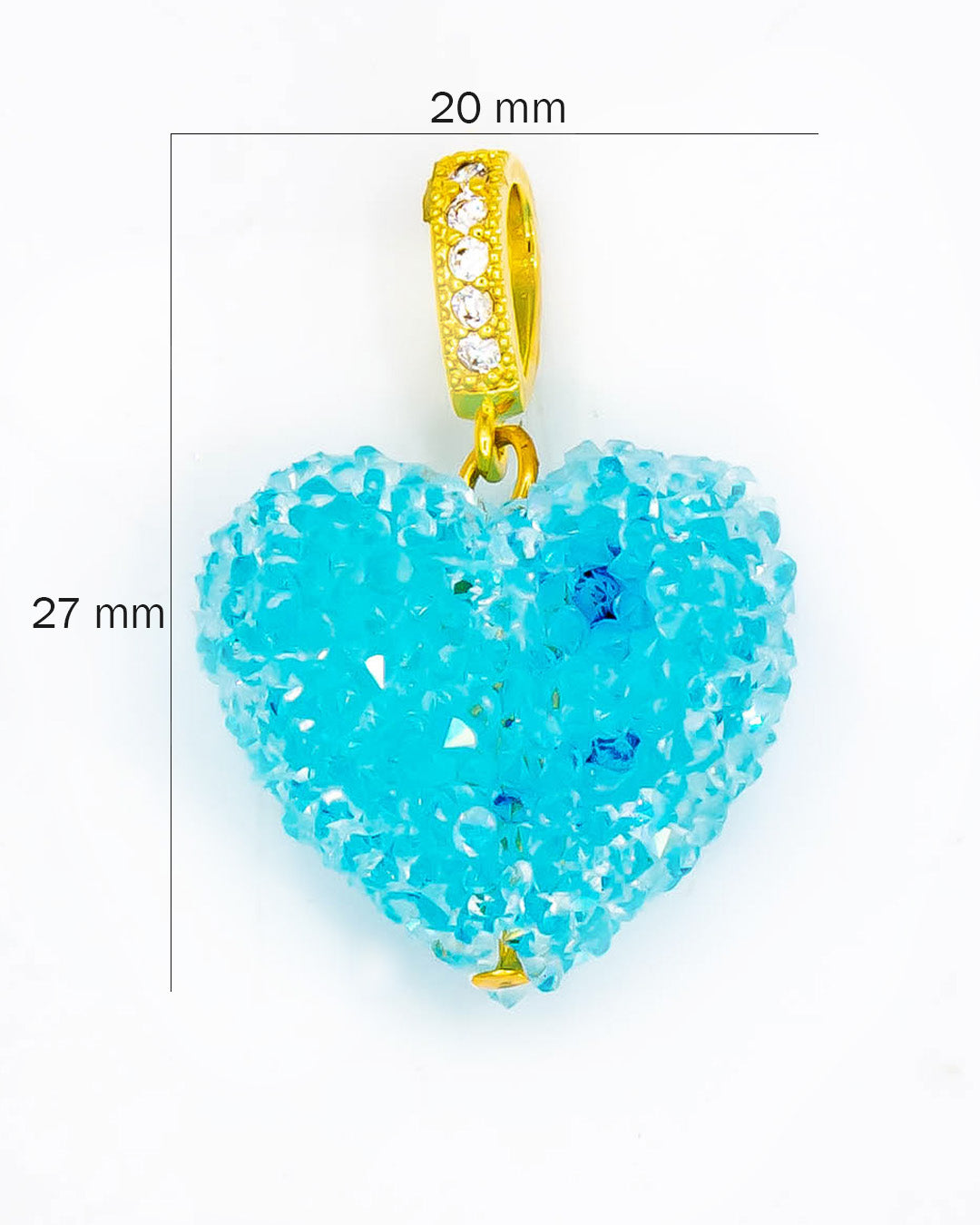 Dije corazón azucarado