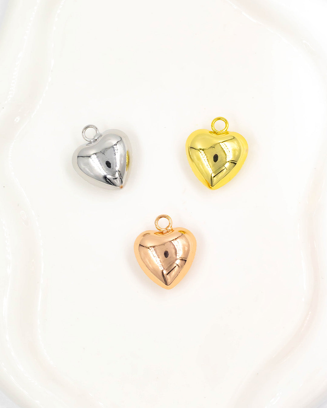 Dije corazón chunky