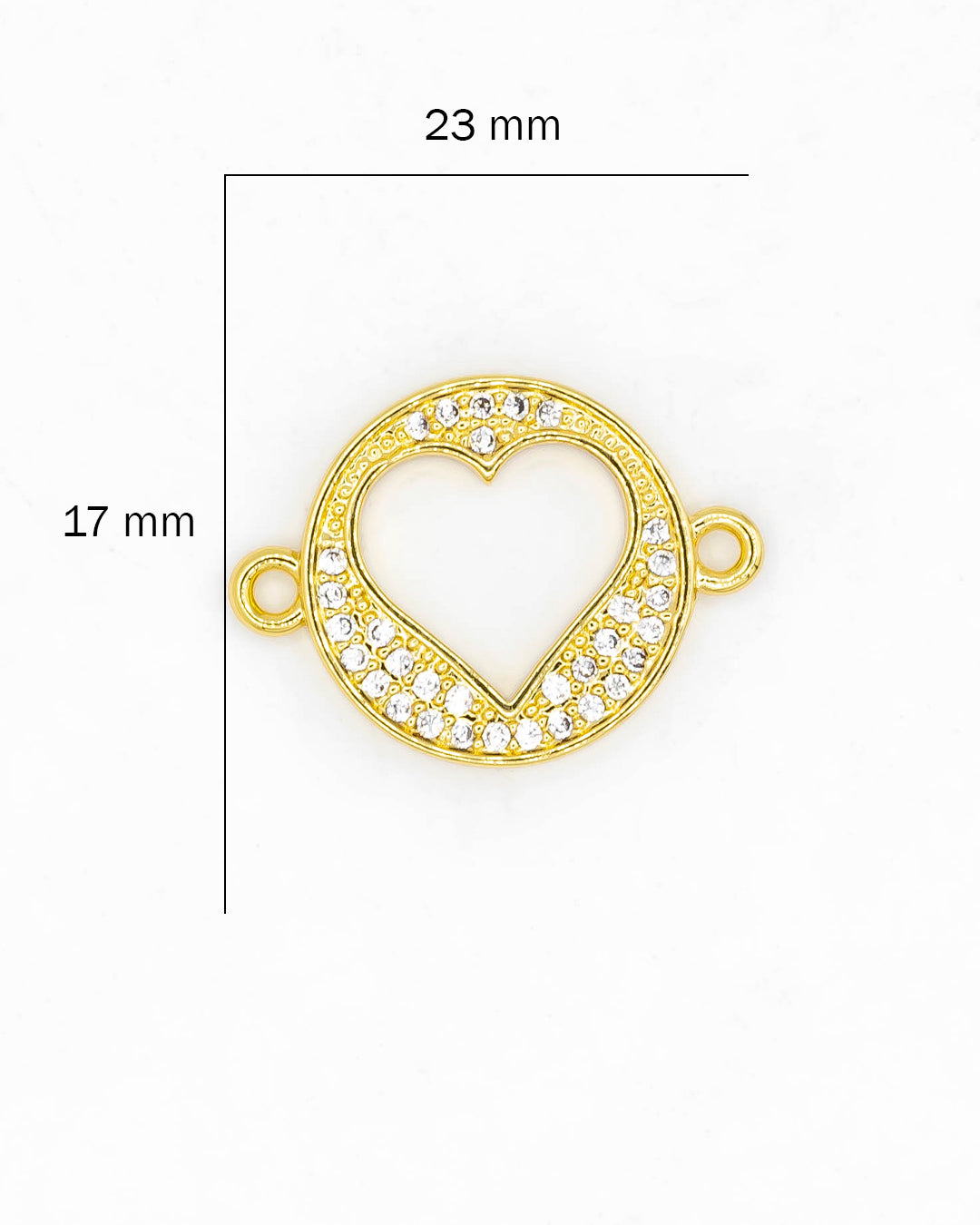 Dije corazón pulsera