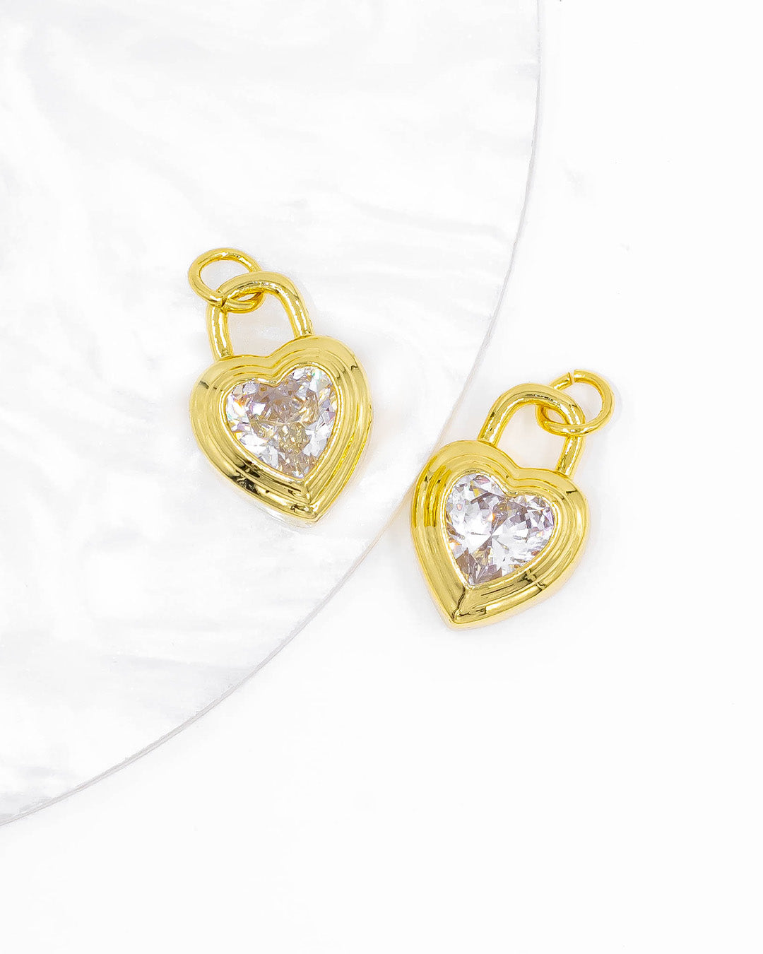 Dije corazón candado