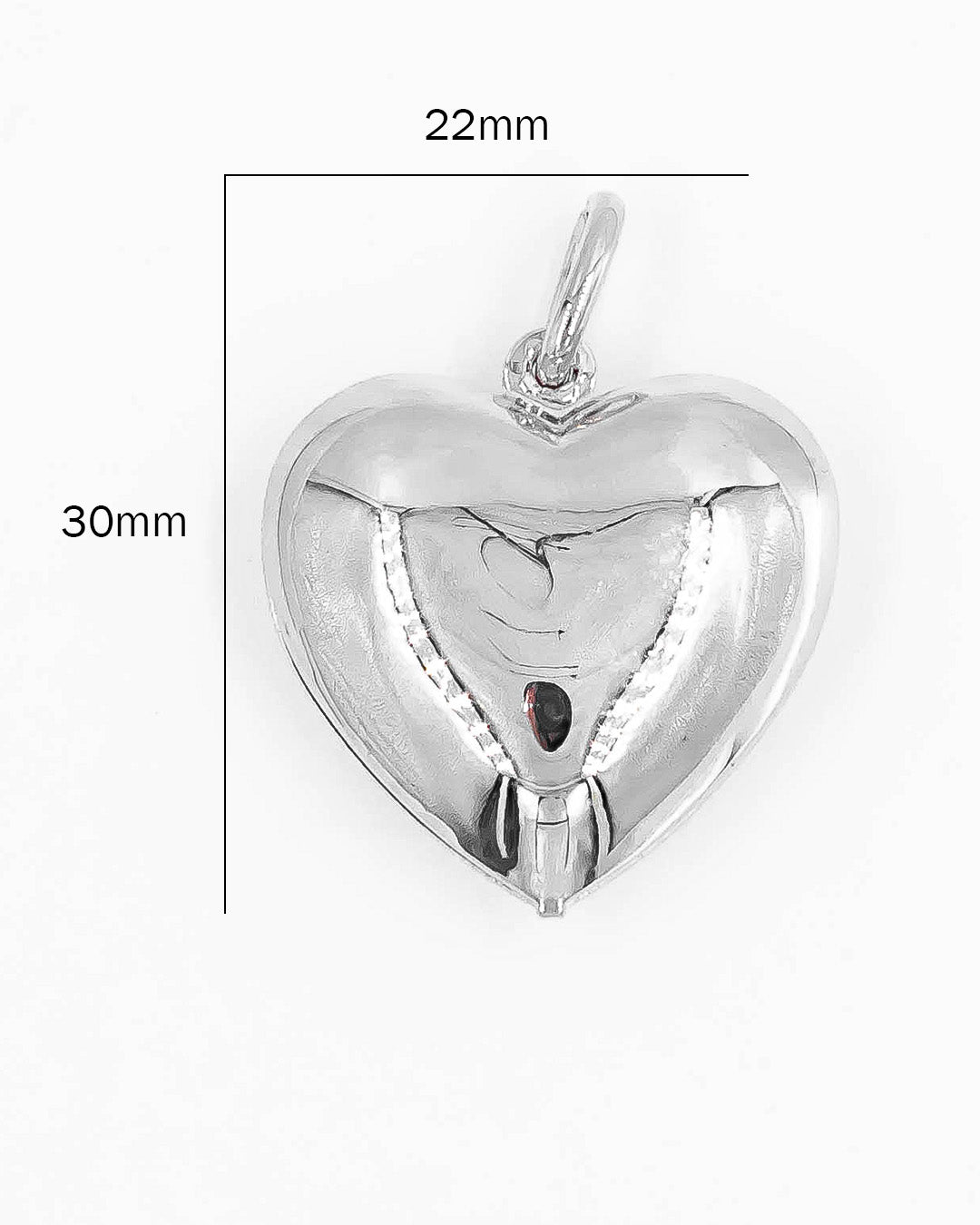 Dije corazón chunky