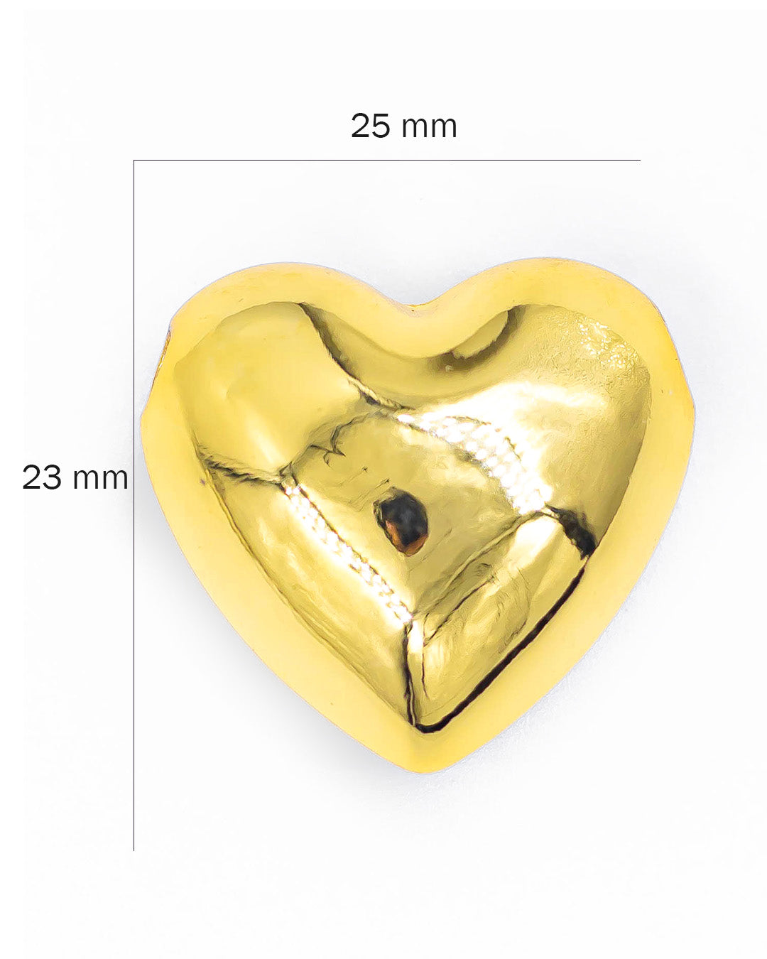 Dije corazón pasador