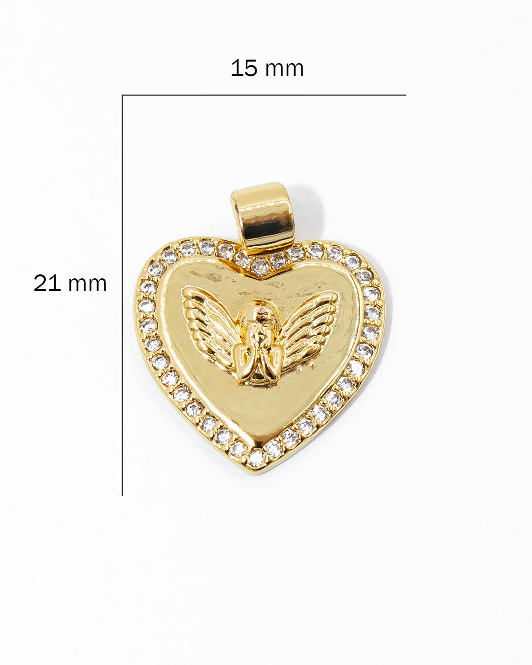 Dije corazón ángel