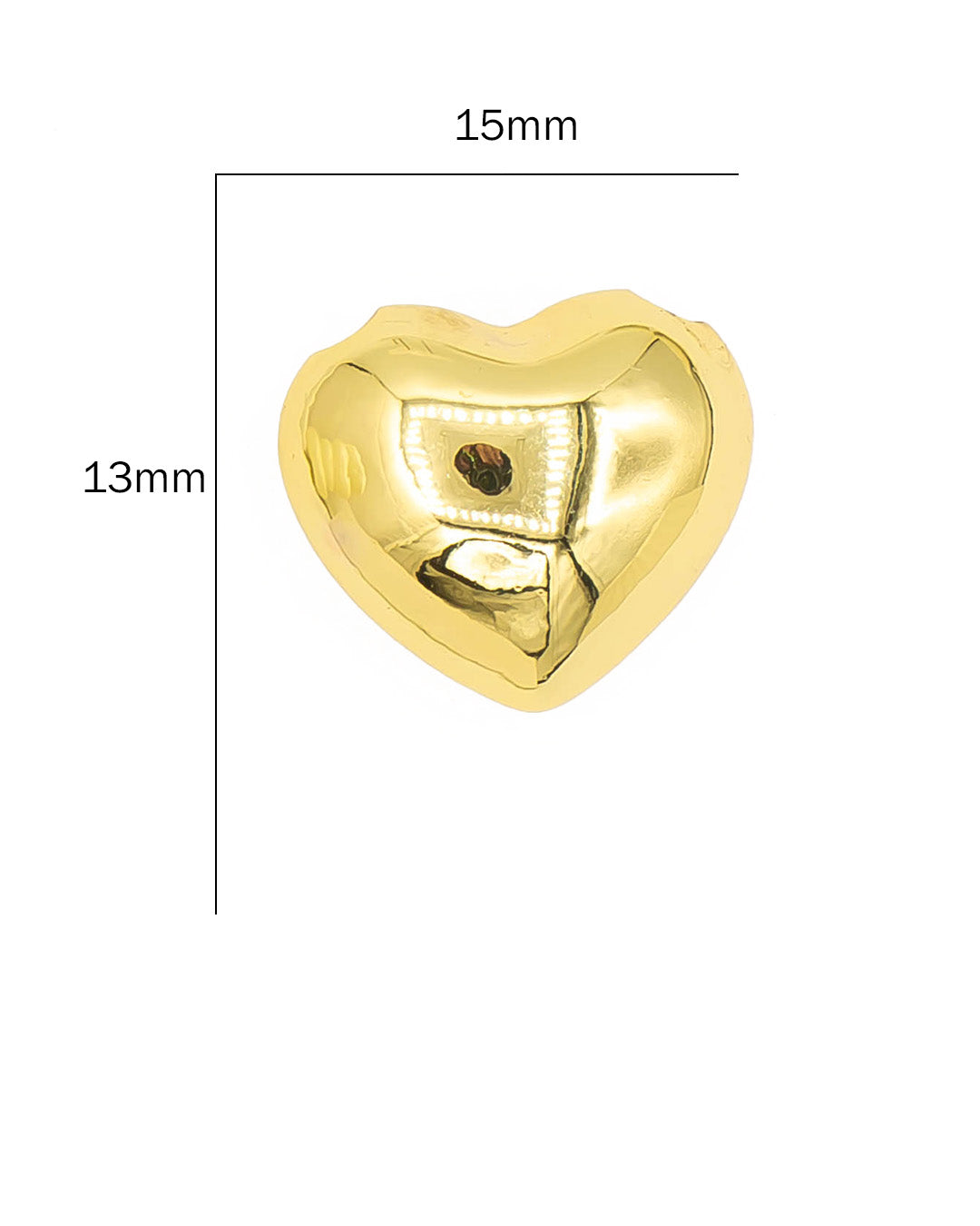 Dije pasador corazón