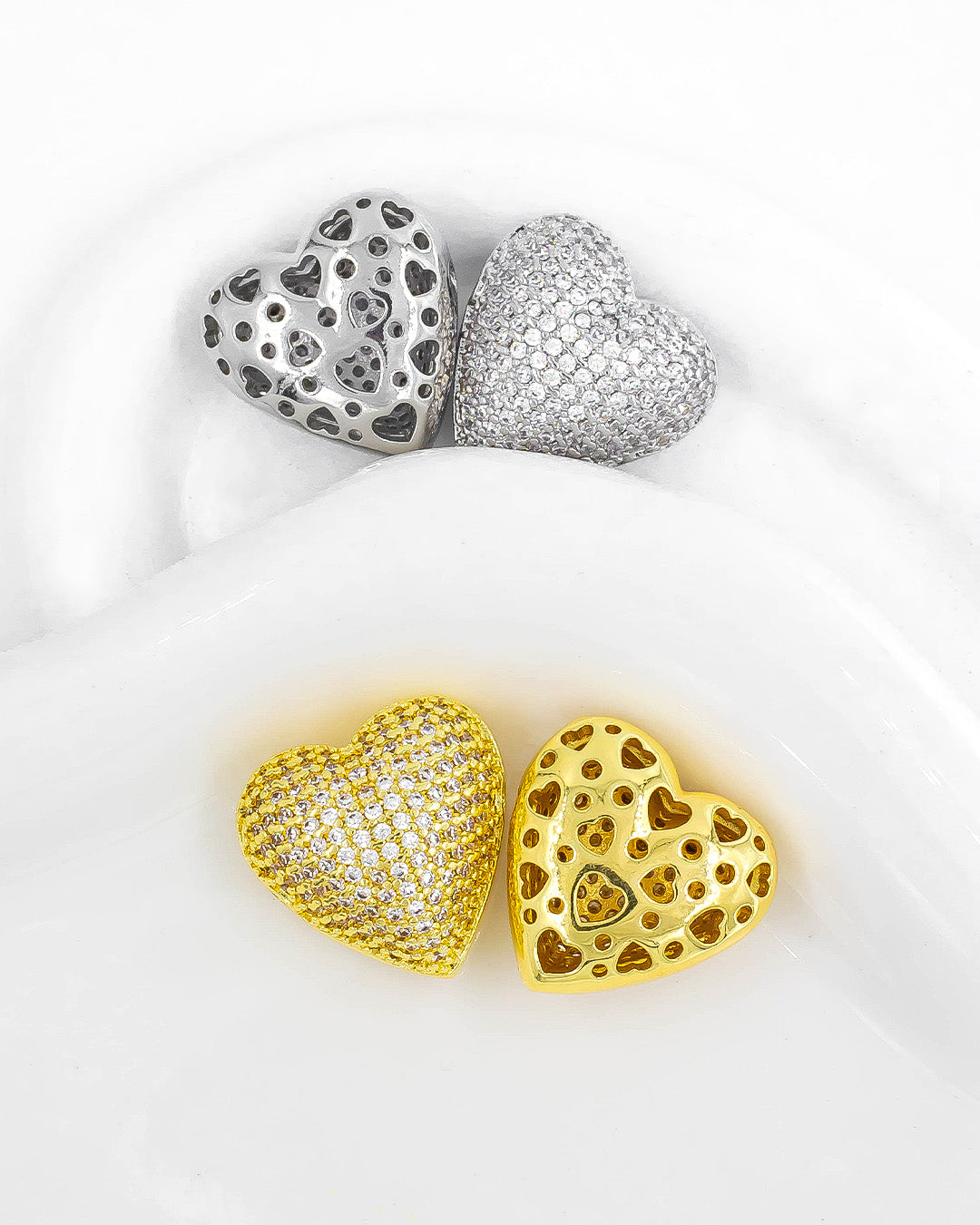 Dije corazón de pasador