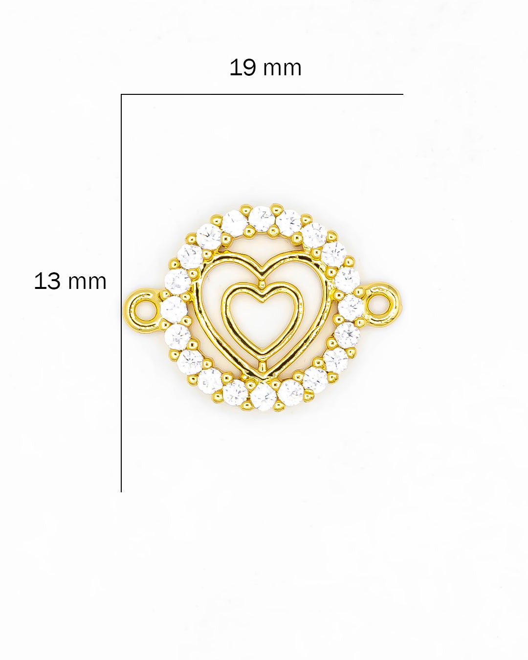 Dije corazón pulsera