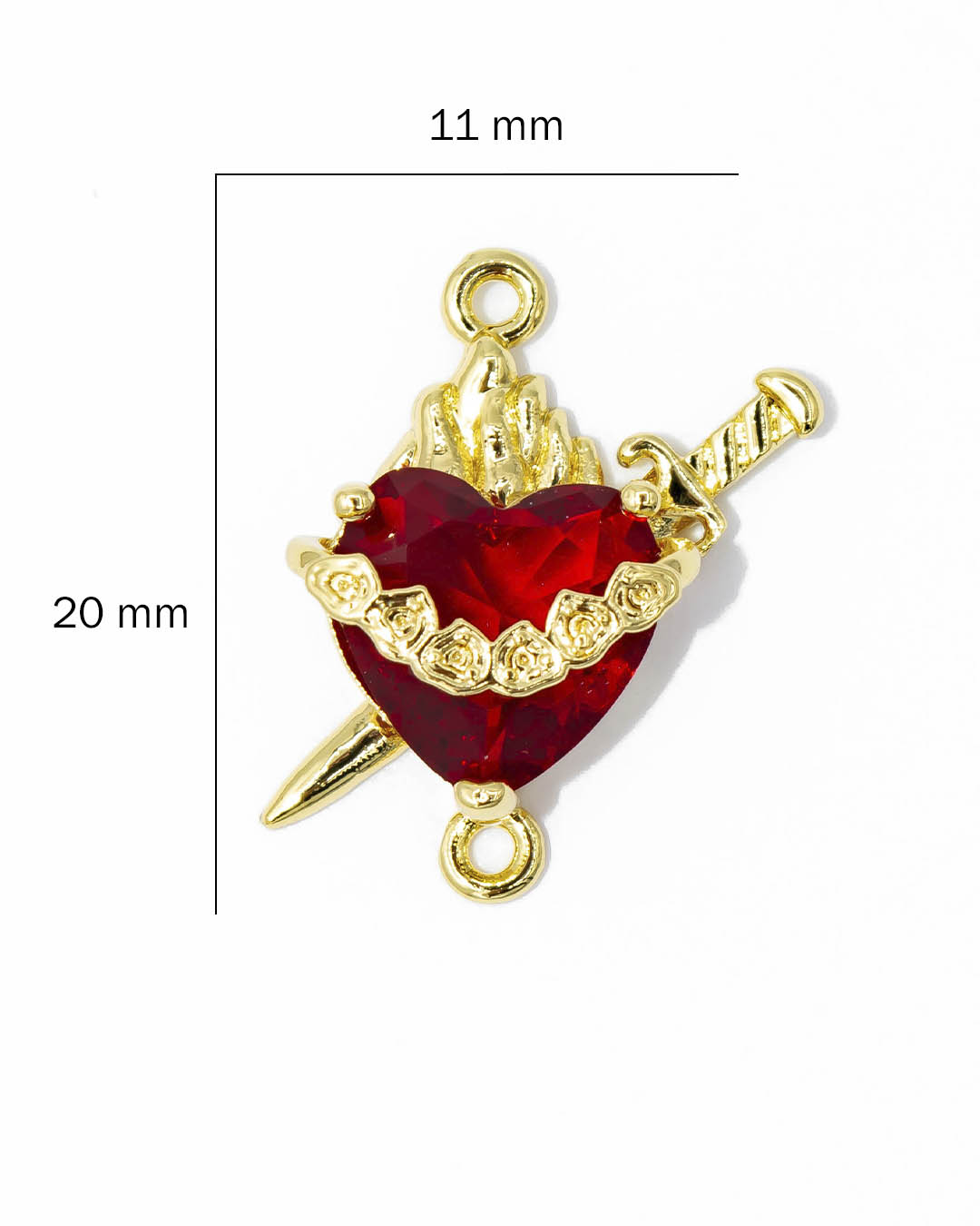 Dije pulsera corazón