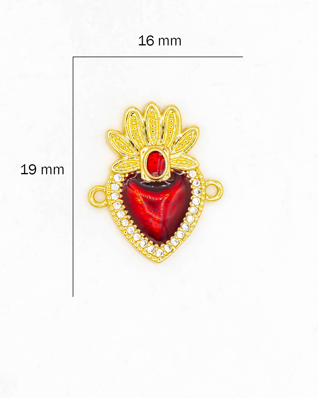 Dije corazón pulsera