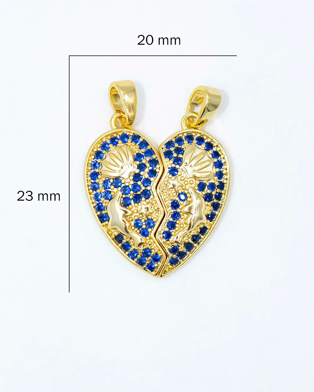 Dije duo corazón de mar